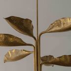 Zeldzame Mid-century "leaf" Luster Van Angelo Lelii Voor Arredoluce, 1970 thumbnail 9