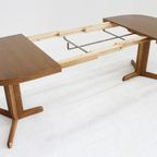 Vintage Deense Grote Ovalen Uitschuifbare Eettafel Xxl thumbnail 7