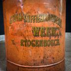 Groot Oranje Brocante Koffie Bus/Blik thumbnail 3