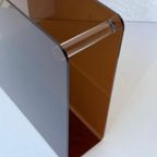Jaren 70 Lectuurbak Plexiglas Vintage Tijdschriftenrek Retro thumbnail 4