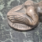 Maurice Frecourt Art Deco Boekensteunen, Circa 1925 thumbnail 11