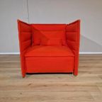 Vitra Alcove Plume - Fauteuil - Rood - Stof - Design thumbnail 2