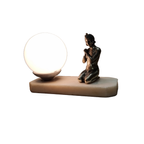 Art Deco Lamp Met Een Dame thumbnail 3