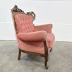 Vintage Barok Fauteuil / Éénzit / Retro Stoel thumbnail 7