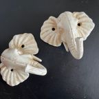 Bronzen Olifantenkoppen Kapstokjes thumbnail 3