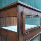 Vintage Vitrine Toonbankkastje Theekastje Oud Kastje Display thumbnail 6