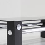 Vintage Design Salontafel Chrome En Glas 1970S Space Age thumbnail 5