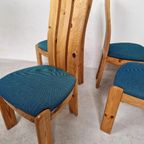 Set Van 6 Deense Grenen Eetkamerstoelen, Jaren 70 thumbnail 10