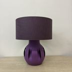 Purple Ceramic Table Lamp , 1970S thumbnail 10