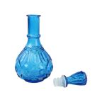 Vintage Karaf Kobalt Blauw Glas Le Smith Glass Co Maan Sterren Sixties Vs 32Cm thumbnail 8