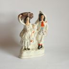 Staffordshire Figurine Of A Scottish Couple 19Th Century thumbnail 6