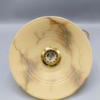 Vintage Hanglamp Gemarmerd Glas Ribbel thumbnail 2