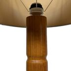 Vintage Pinewood Grenen Tafellamp Gedraaid Jaren 70 Design thumbnail 11