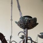 Oogstlamp Kerklamp Hanglamp Voor Kaarsen Frans Antiek thumbnail 4