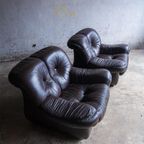 2 Midcentury Leather Club Chairs thumbnail 9