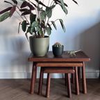 Vintage Brutalist Bijzettafelset/Nesting Tables thumbnail 2