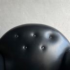 Pair Of Interbellum Club Sofa'S In Cognac Brown And Jet Black Colour. thumbnail 10