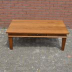 Salontafel Rechthoekig Massief Eiken Donker thumbnail 4