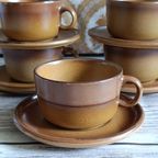 Vintage "grès De Rigny" Stoneware Kop & Schotels (5 Stuks) – Prachtig Frans Design thumbnail 11