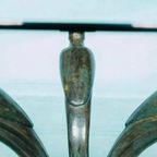 Bonzen Salontafel, Peacock. Hollywood Regency Tafel. Vintage thumbnail 13