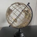 Gold Black Metal Globe thumbnail 4