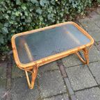 Rotan Bamboe Vintage Salontafel Wolkglas thumbnail 5