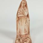 Saint Bernadette - Terre Cuite - J. S. Hartmann Art Déco - 1930'S thumbnail 2