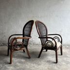 Mid-Century “Manou” Bamboo Armchairs thumbnail 2