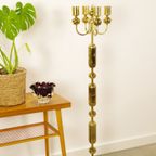 Vintage Design Messing Staande Lamp | Kamenicky Senov thumbnail 4