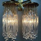 Vintage Dubbele Cascade Wandlamp – Kristal thumbnail 2