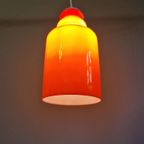 Vintage Oranje Opaline Hanglamp, Jaren 70 thumbnail 5