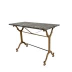 Tuintafel, Bistrotafel A. Delail Toulouse Met Marmer Blad, Jaren 20 thumbnail 20