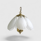 Vintage Hanglamp - Messing, Glas, Hollywood Regency, Jaren '70 | 01236 thumbnail 14