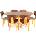 Cees Braakman Voor Pastoe Eetkamerset Tb35 Eettafel + Sb02 6 Eetkamerstoelen thumbnail 9