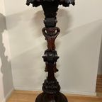 Piedestal In Notelaar Met Putti Barok 19th thumbnail 16