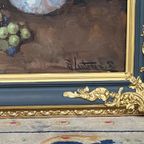 Groot Formaat Schilderij. "Stilleven Met Klaprozen." thumbnail 6