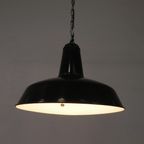 Industriele Hanglamp Met Geemailleerde Stalen Kap thumbnail 10