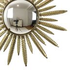 Mid Century Verkoperd Metalen Zonnespiegel Deknudt Convex 55Cm thumbnail 6