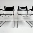 Set Van 4 Lederen Mart Stam S34 Stoelen, 1970's thumbnail 3