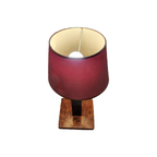 Frans Art Deco Tafellampje Met Wortelnoten thumbnail 4