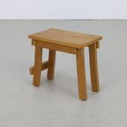 Side Table Brutalist In Natural Oak, Set/2 thumbnail 5