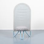 1980’s Rare Italian Design High Back Chair / Stoel From Bonaldo thumbnail 2