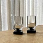 Set Of 2 Vintage Di Saronno Square Glasses thumbnail 5