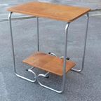 Vintage Bauhaus Art Deco Bijzettafel Sidetable Nachtkastje thumbnail 10