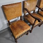 Matching Set / Castle Chairs / Neo Barok / Sheep Leather / 1900S thumbnail 5