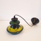 * Vintage Hanglamp Keramieke Lamp Jaren 70 Gele Lamp thumbnail 8