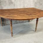 Antieke Eettafel Tafel Franse Wandtafel thumbnail 15