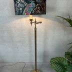 Vintage Messing Vloerlamp – Botanical thumbnail 2