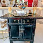 Chinese Bamboe Kast Zwart thumbnail 5