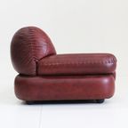 Vintage Sapporo Italiaanse Leren Sofa Mobil Girgi Jaren 70 thumbnail 5